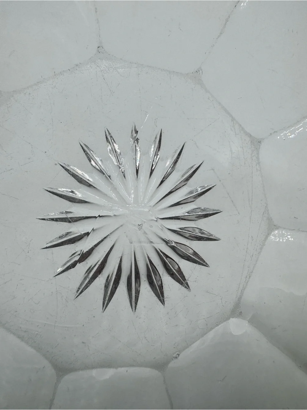 Vintage Heisey Clear Glass Dish/Bowl Pattern Unknown